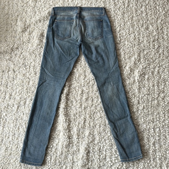 Current/Elliott the Skinny Ankle Low Rise Jeans in Driftwood Destroy Sz 26 - Picture 9 of 10